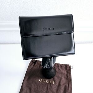 Gucci Black Leather Agenda